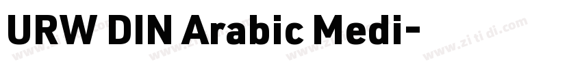 URW DIN Arabic Medi字体转换